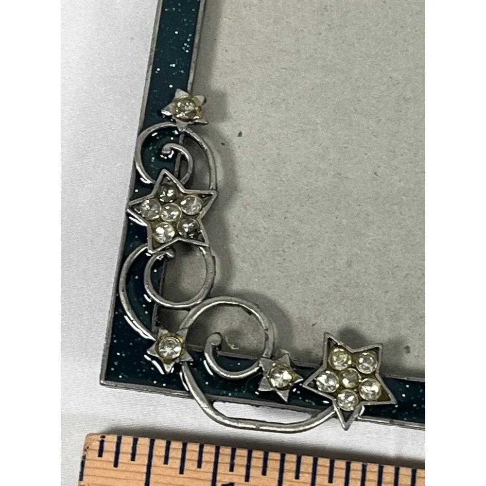 Angelic Pewter‎ & Crystal Stars Frame With Acrylic Edge Holds 4X6